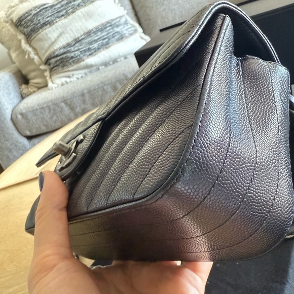 Chanel mini Rectangular in Caviar Chevron 17b iridescent - Picture 9 of 16